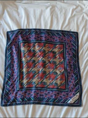 LANVIN Paris 100% silk Scarf